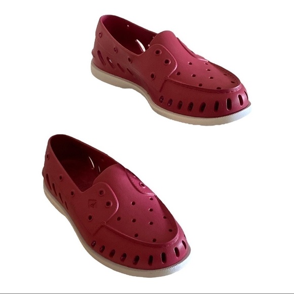 SPERRY Top-Sider Loafer A/O Non Marking Boat Shoe Red Size 11 NWT - Picture 14 of 14